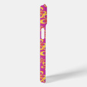 Magenta Lila Yellow Groovy Blume Pattern Case-Mate iPhone Hülle (Rückseite / Rechts)