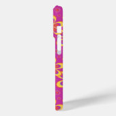 Magenta Lila Yellow Groovy Blume Pattern Case-Mate iPhone Hülle (Rückseite / Links)