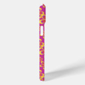 Magenta Lila Yellow Groovy Blume Pattern Case-Mate iPhone Hülle (Rückseite / Rechts)