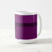 Magenta Lila Zebra Fur Muster Kaffeetasse (VorderseiteRechts)