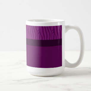 Magenta Lila Zebra Fur Muster Kaffeetasse