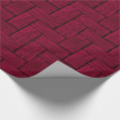 Magenta Lincoln Logs Wrapping Paper Geschenkpapier (Ecke)