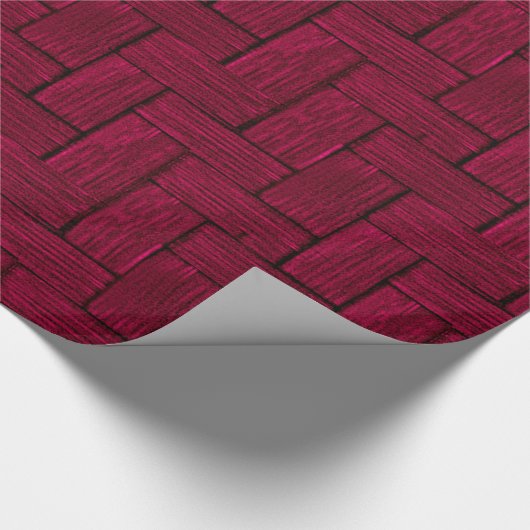 Magenta Lincoln Logs Wrapping Paper Geschenkpapier (Ecke)