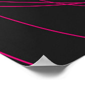 Magenta Line Kunst am Schwarzen Meer Poster (Ecke)