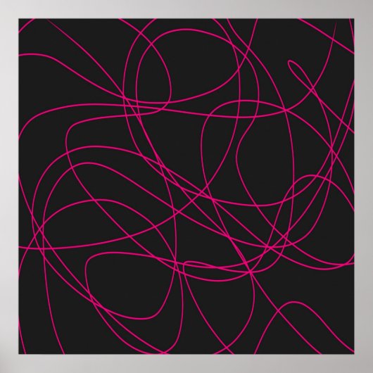 Magenta Line Kunst am Schwarzen Meer Poster (Vorne)