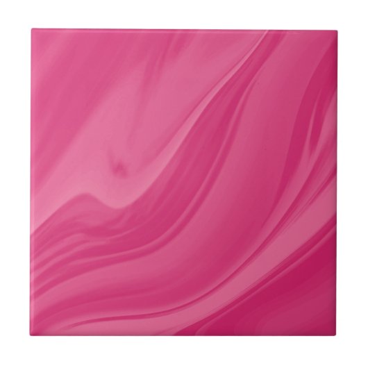 Magenta Liquid Marble Background Fliese (Vorderseite)