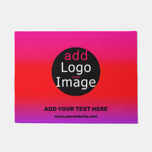 Magenta-Logo für moderne Unternehmen Lila Fußmatte