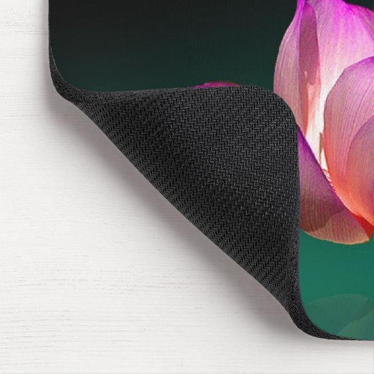 Magenta Lotus in voller Blüte, Mousepad (Ecke)