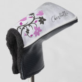 Magenta Lovebirds Golf Head Cover Golf Headcover (3/4 Vorderseite)