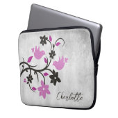 Magenta Lovebirds Personalisierter Laptop-Sieb Laptopschutzhülle (Vorderseite Links)