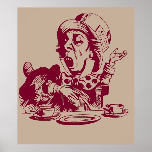 Magenta Mad Hatter Poster (Vorne)