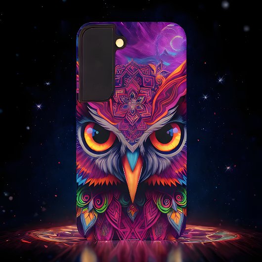 Magenta Magic Owl Samsung Galaxy Hülle