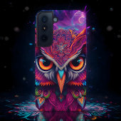 Magenta Magic Owl Samsung Galaxy Hülle