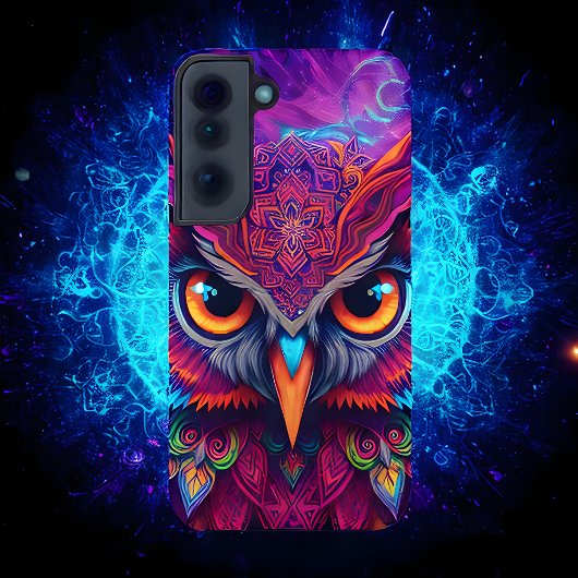 Magenta Magic Owl Samsung Galaxy Hülle