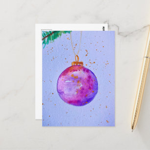 Magenta Majestät Weihnachten Weihnachten Postkarte