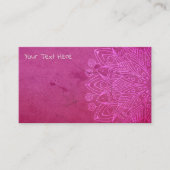 Magenta Mandala Mind Body Spirit Yoga Instructor Visitenkarte (Vorderseite)
