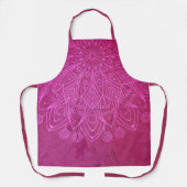 Magenta Mandala Zen Rustikaler Geist des Körpers Schürze (Vorderseite)