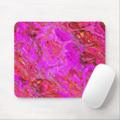 Magenta Marble Swirl Mouse Pad Mousepad (Mit Mouse)