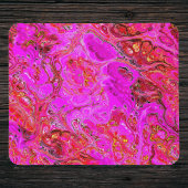 Magenta Marble Swirl Mouse Pad Mousepad