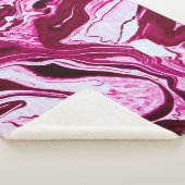 Magenta marble texture sherpadecke (3/4)