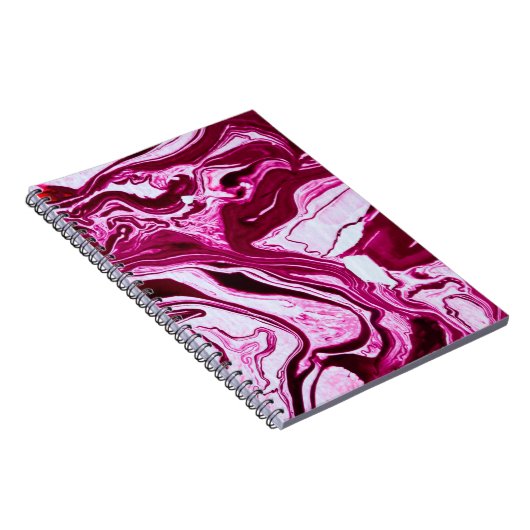 Magenta-Marmorstruktur Notizblock (Rechte Seite)