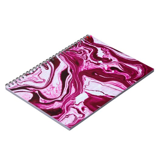 Magenta-Marmorstruktur Notizblock (Linke Seite)