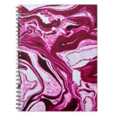 Magenta-Marmorstruktur Notizblock (Vorderseite)
