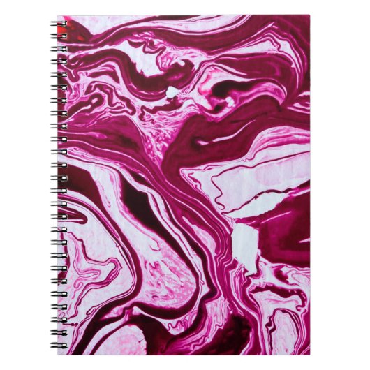 Magenta-Marmorstruktur Notizblock (Vorderseite)