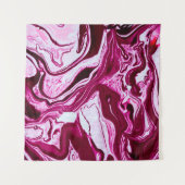 Magenta-Marmorstruktur Wandteppich (Vorderseite (Horizontal))