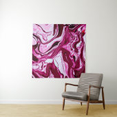 Magenta-Marmorstruktur Wandteppich (Beispiel (Horizontal))