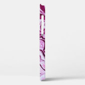 Magenta Marmortextur: Abstrakte Fluid Art Case-Mate iPhone Hülle (Rückseite / Links)