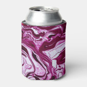 Magenta Marmortextur: Abstrakte Fluid Art Dosenkühler (Kanne Vorderseite)