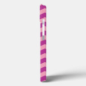 Magenta Mattiert Orchid Chevrons Case-Mate iPhone Hülle (Rückseite / Links)