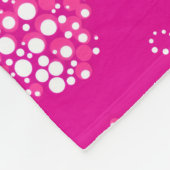 Magenta Minimal Dot Pattern Design Fleecedecke (Ecke)