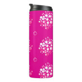 Magenta Minimal Dot Pattern Design Thermosbecher (Nach rechts gedreht)
