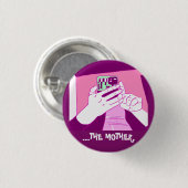 Magenta Mint White Button (Vorne & Hinten)