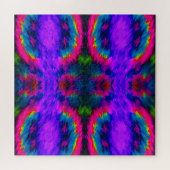 Magenta Mitternacht Psychedelisches Puzzle (Horizontal)