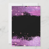 Magenta Modern Glam 16 . Geburtstag Geburtstag Einladung (Rückseite)