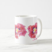 Magenta Mohn Tasse (VorderseiteRechts)