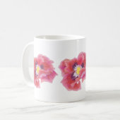 Magenta Mohn Tasse (Vorderseite Links)