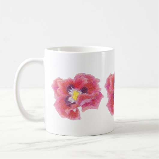 Magenta Mohn Tasse (Links)