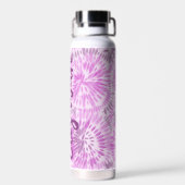 Magenta Monogram für benutzerdefinierte Retro-Gefä Trinkflasche (Rückseite)