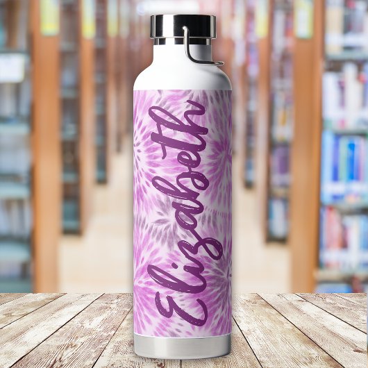 Magenta Monogram für benutzerdefinierte Retro-Gefä Trinkflasche