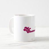 Magenta Mr. Chatterbox Logo Kaffeetasse (Vorderseite Links)