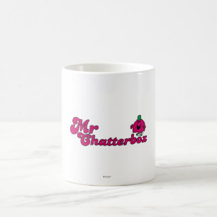 Magenta Mr. Chatterbox Logo Kaffeetasse