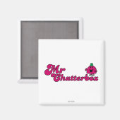 Magenta Mr. Chatterbox Logo Magnet (Vorderseite/Rückseite)