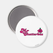 Magenta Mr. Chatterbox Logo Magnet (Vorderseite/Rückseite)