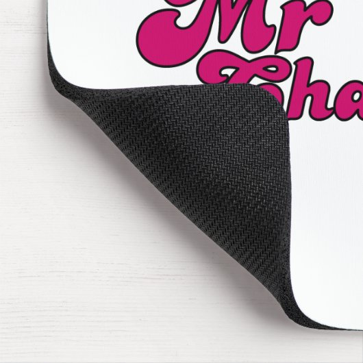 Magenta Mr. Chatterbox Logo Mousepad (Ecke)