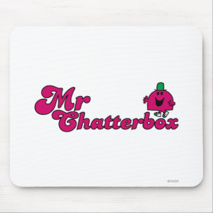 Magenta Mr. Chatterbox Logo Mousepad