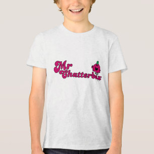 Magenta Mr. Chatterbox Logo Tri-Blend Shirt